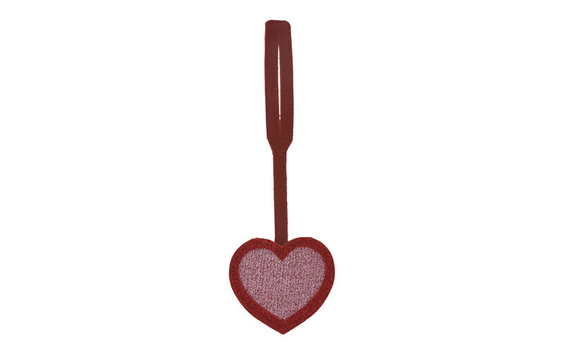 Glitter Heart Bag Charm, , large